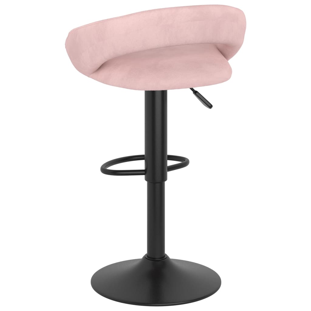Barkrukken 2 st fluweel roze is nu te koop bij PeponiXL, paradijselijk wonen!