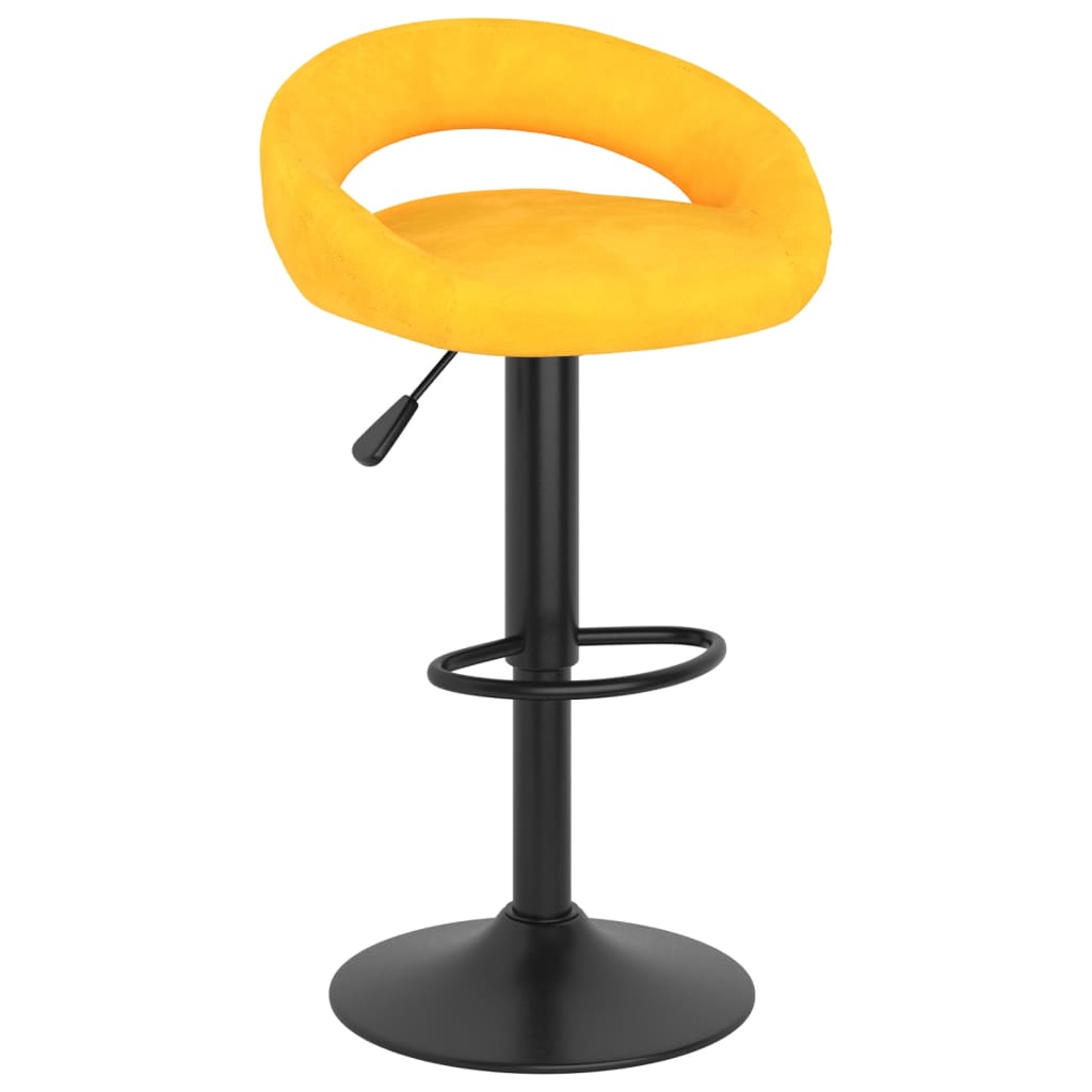 Barkrukken 2 st fluweel mosterdgeel is nu te koop bij PeponiXL, paradijselijk wonen!