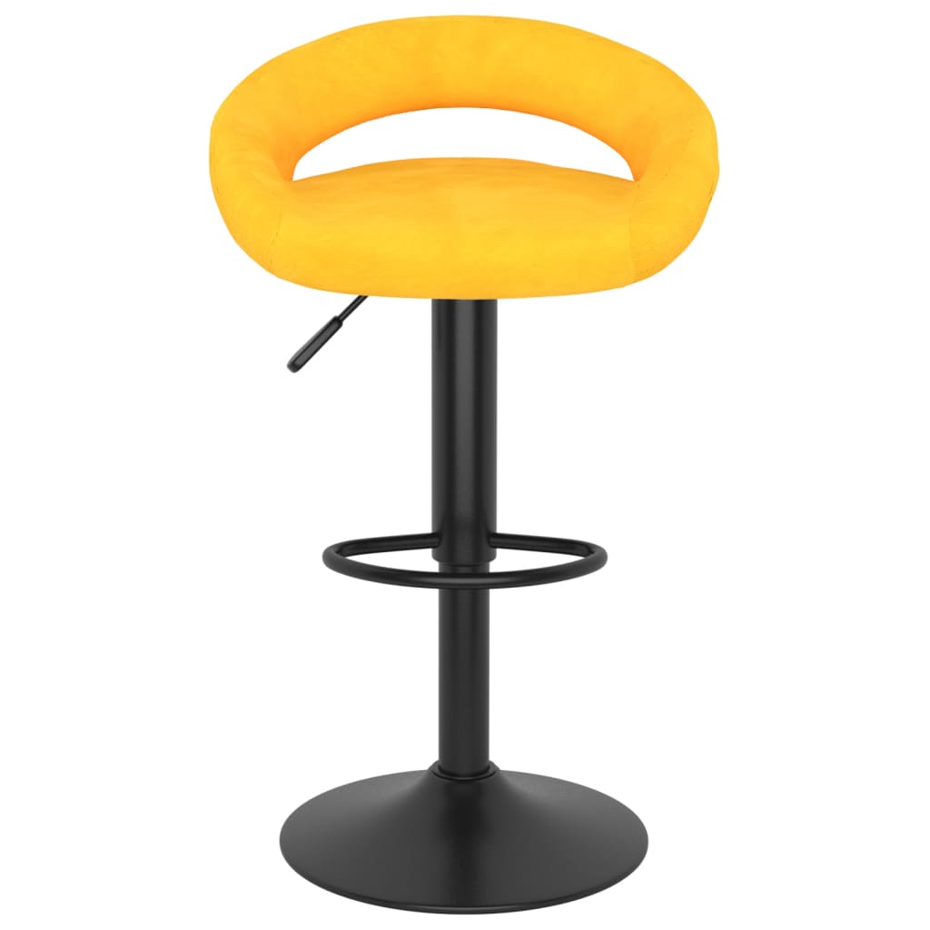 Barkrukken 2 st fluweel mosterdgeel is nu te koop bij PeponiXL, paradijselijk wonen!