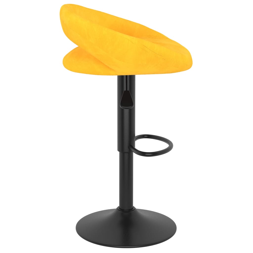 Barkrukken 2 st fluweel mosterdgeel is nu te koop bij PeponiXL, paradijselijk wonen!