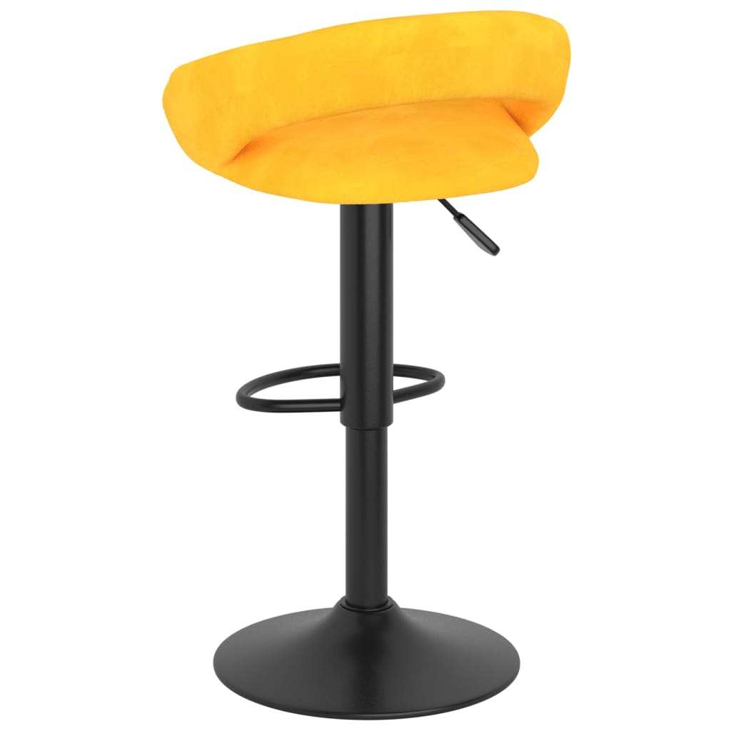 Barkrukken 2 st fluweel mosterdgeel is nu te koop bij PeponiXL, paradijselijk wonen!