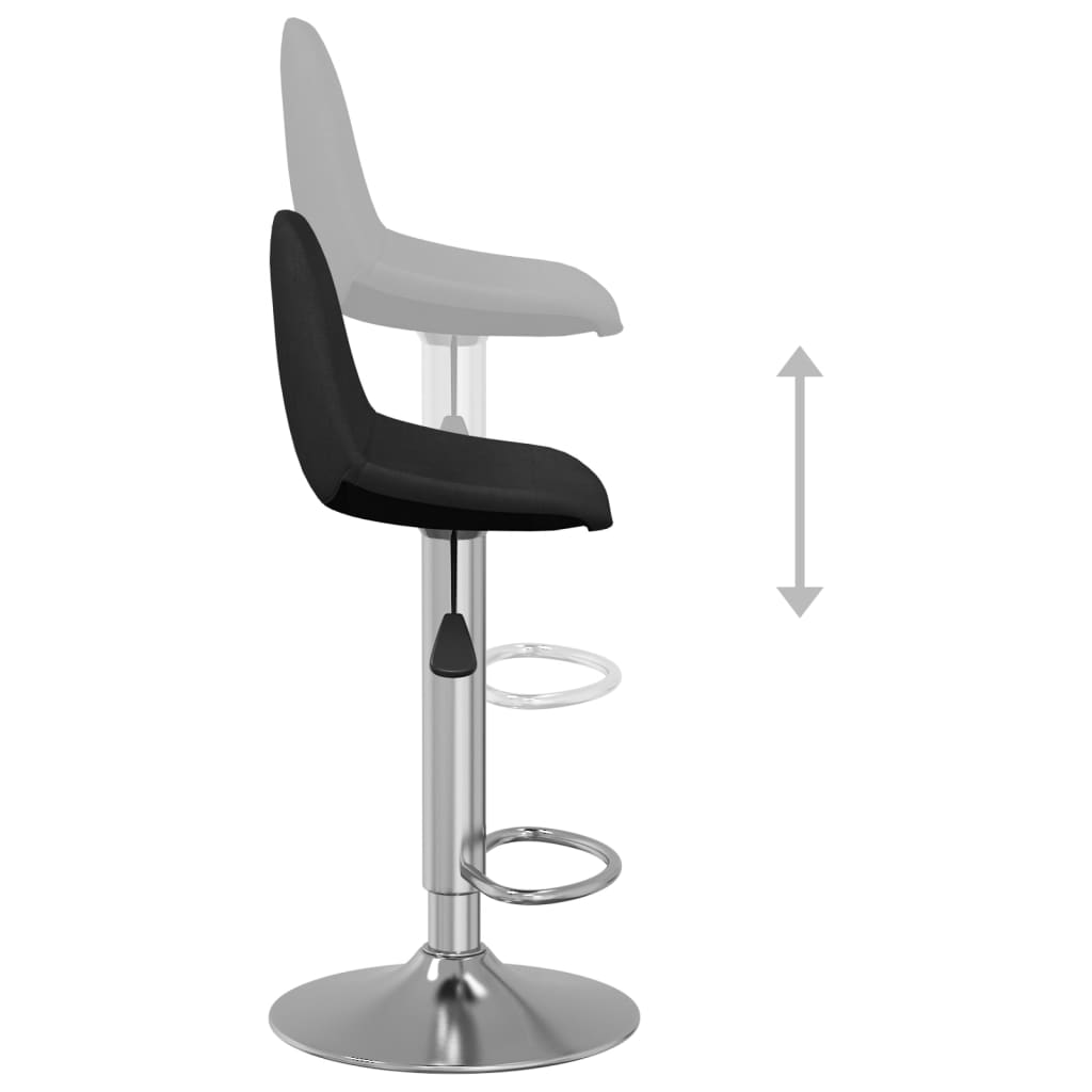 Barkrukken 2 st stof zwart is nu te koop bij PeponiXL, paradijselijk wonen!