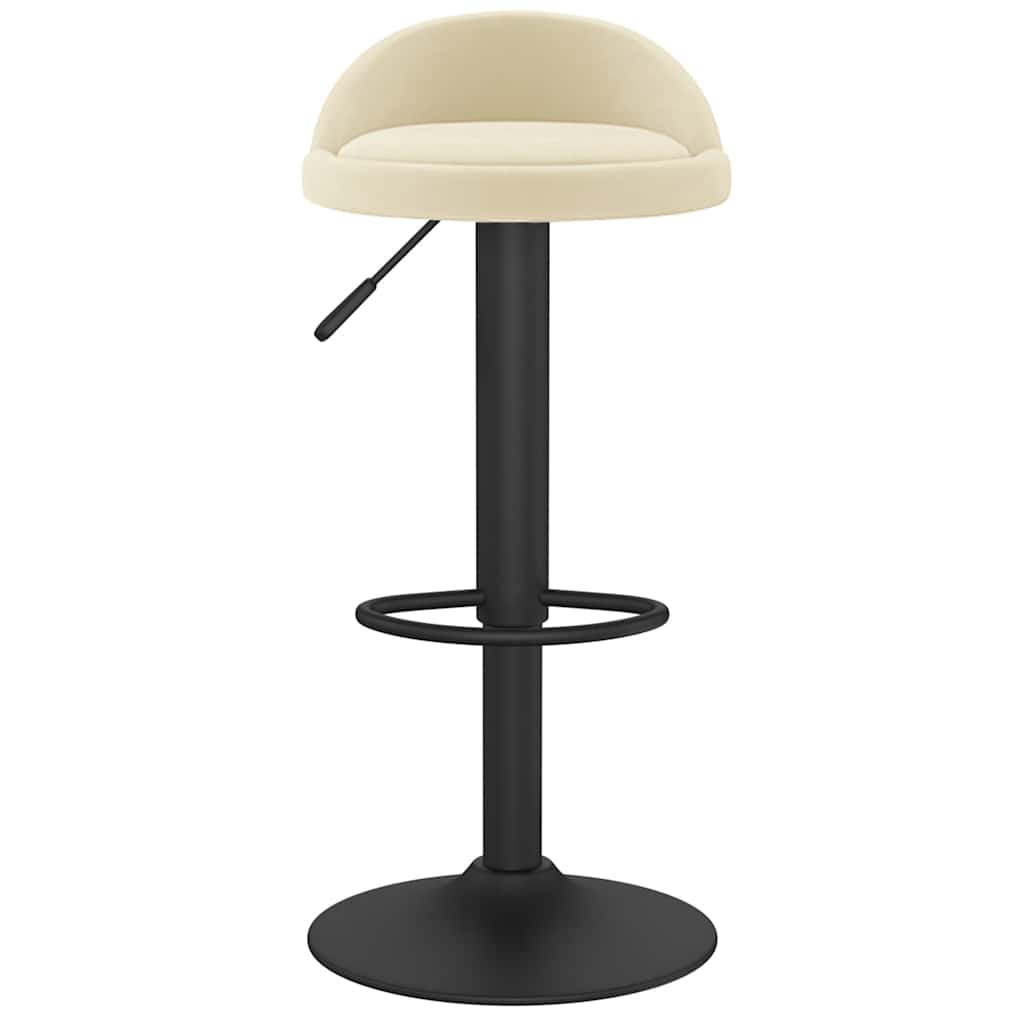 Barkruk fluweel crèmekleurig is nu te koop bij PeponiXL, paradijselijk wonen!