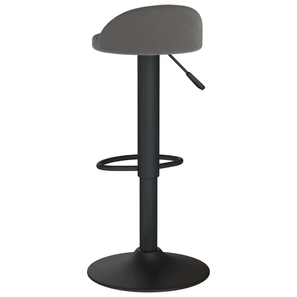 Barkruk fluweel donkergrijs is nu te koop bij PeponiXL, paradijselijk wonen!