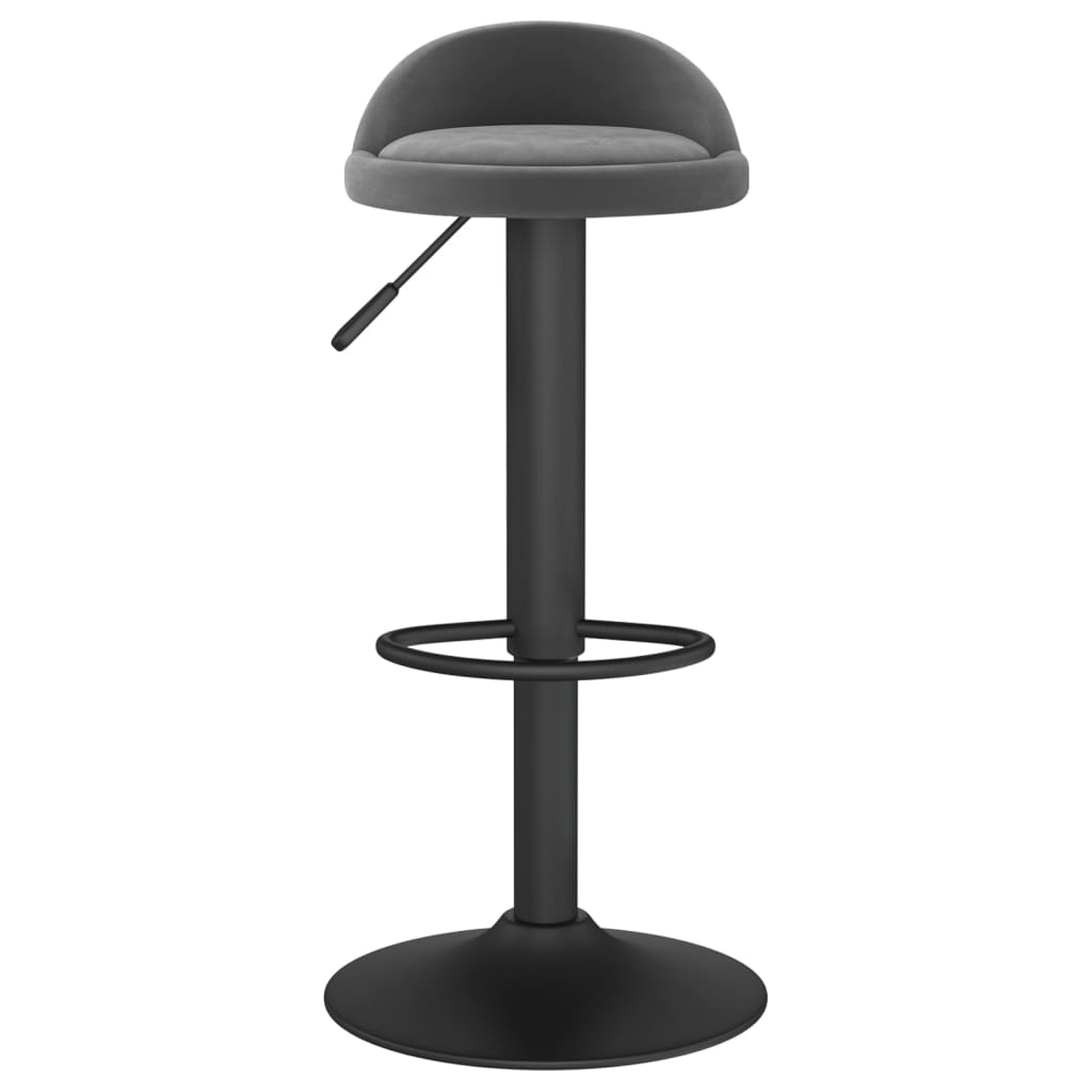 Barkrukken 2 st fluweel donkergrijs is nu te koop bij PeponiXL, paradijselijk wonen!