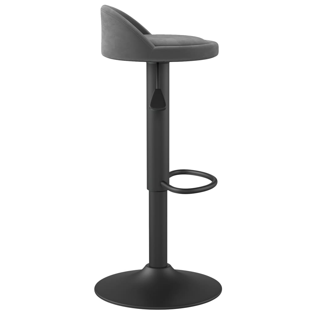 Barkrukken 2 st fluweel donkergrijs is nu te koop bij PeponiXL, paradijselijk wonen!