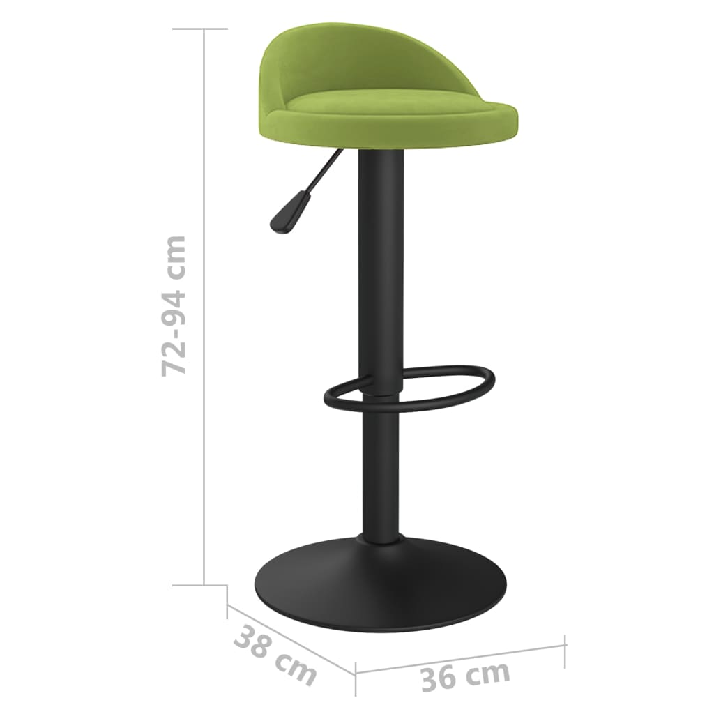 Barkrukken 2 st fluweel lichtgroen is nu te koop bij PeponiXL, paradijselijk wonen!