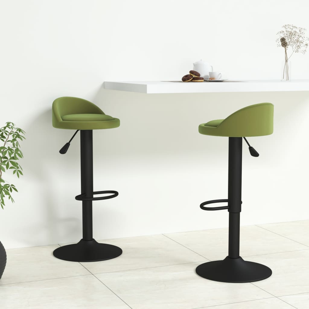 Barkrukken 2 st fluweel lichtgroen is nu te koop bij PeponiXL, paradijselijk wonen!
