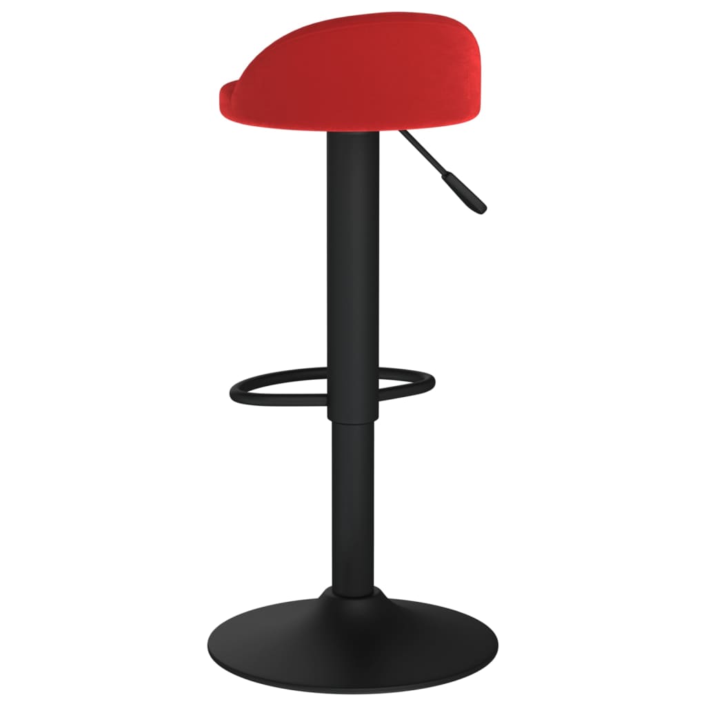 Barkrukken 2 st fluweel wijnrood is nu te koop bij PeponiXL, paradijselijk wonen!