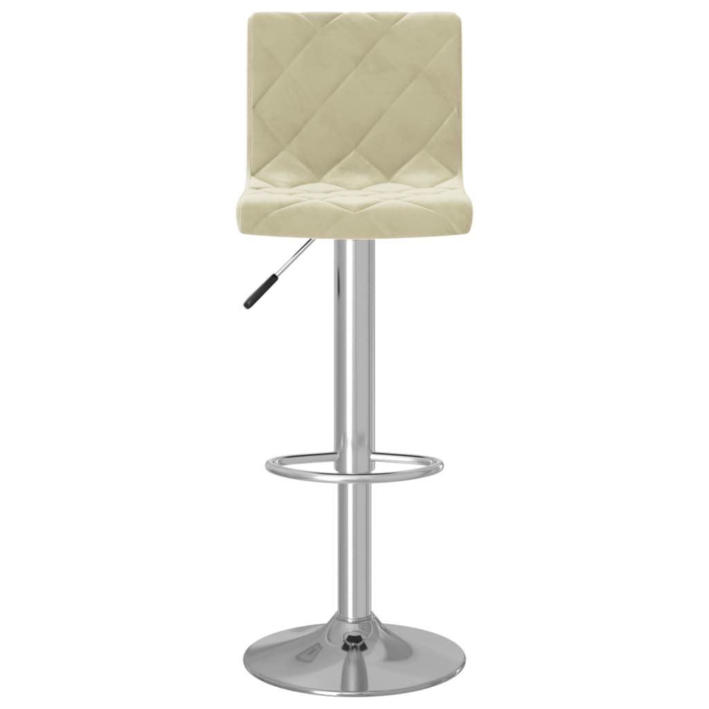 Barkrukken 2 st fluweel crèmekleurig is nu te koop bij PeponiXL, paradijselijk wonen!