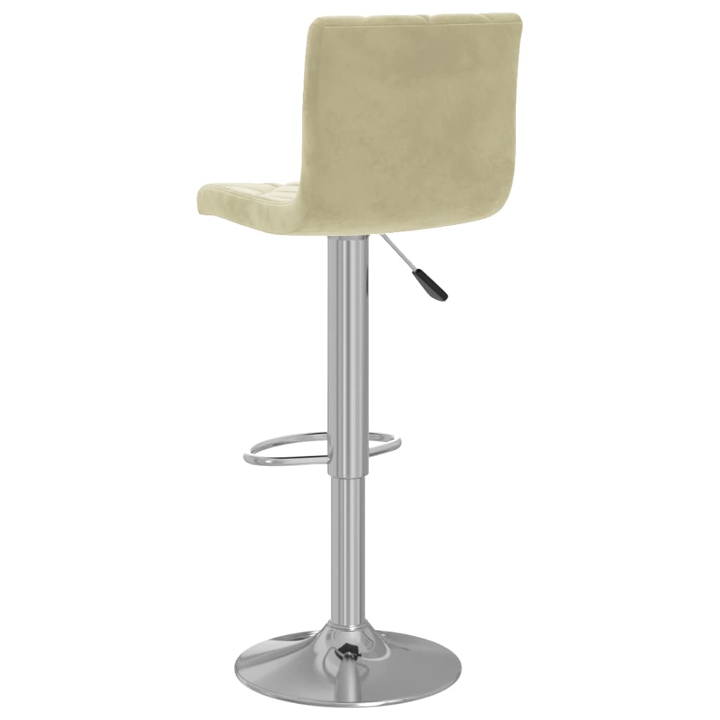 Barkrukken 2 st fluweel crèmekleurig is nu te koop bij PeponiXL, paradijselijk wonen!