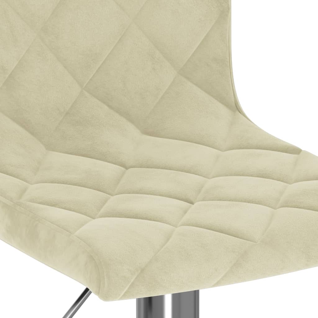 Barkrukken 2 st fluweel crèmekleurig is nu te koop bij PeponiXL, paradijselijk wonen!