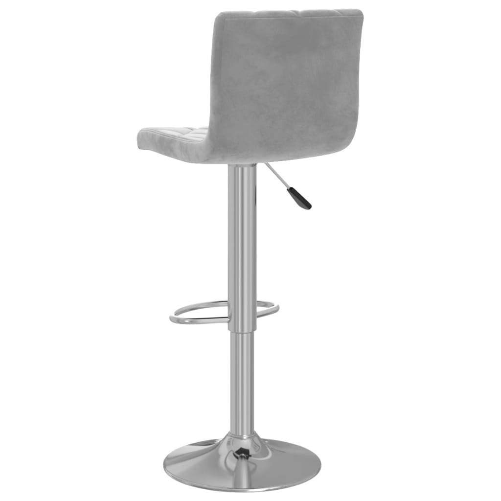 Barkrukken 2 st fluweel lichtgrijs is nu te koop bij PeponiXL, paradijselijk wonen!