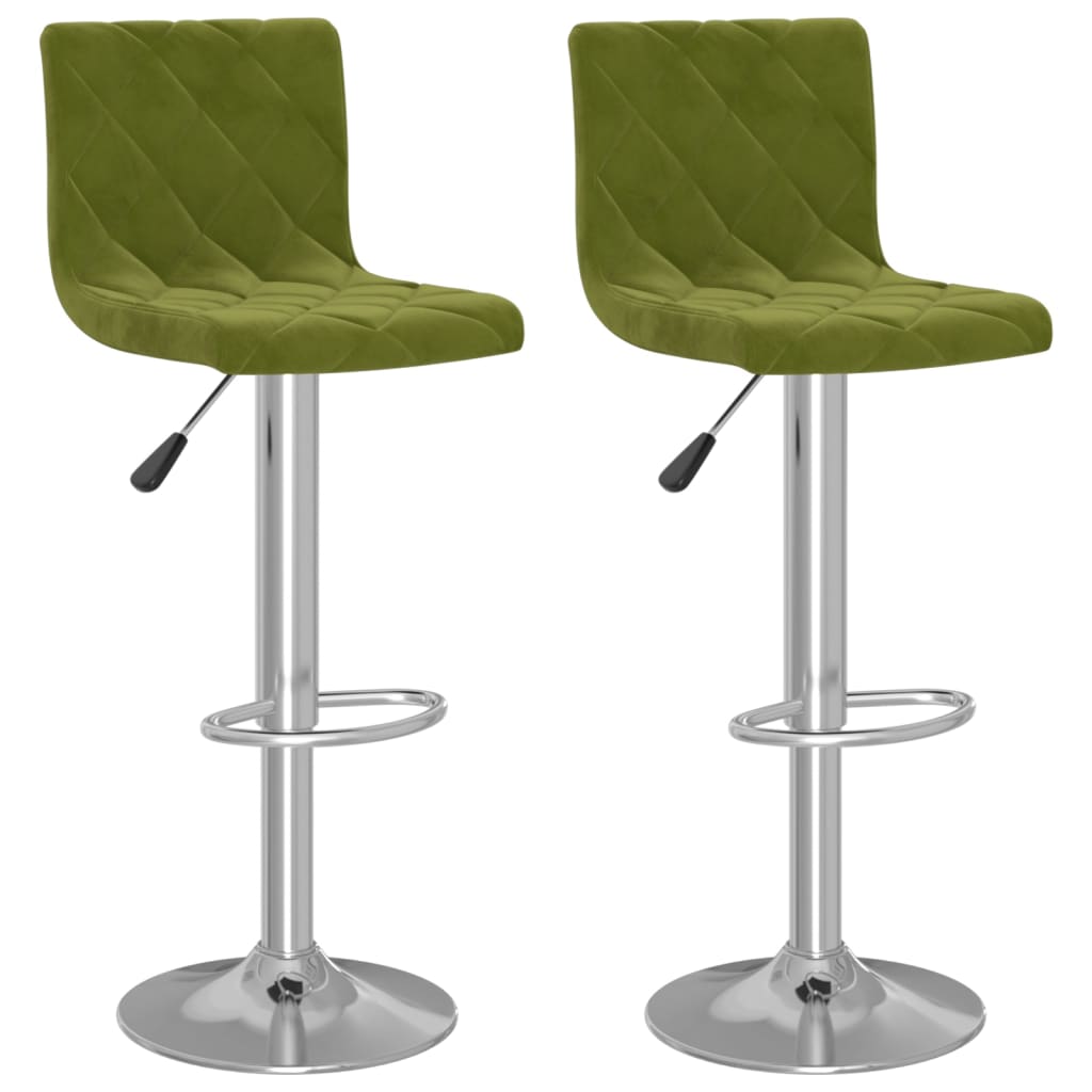Barkrukken 2 st fluweel lichtgroen is nu te koop bij PeponiXL, paradijselijk wonen!