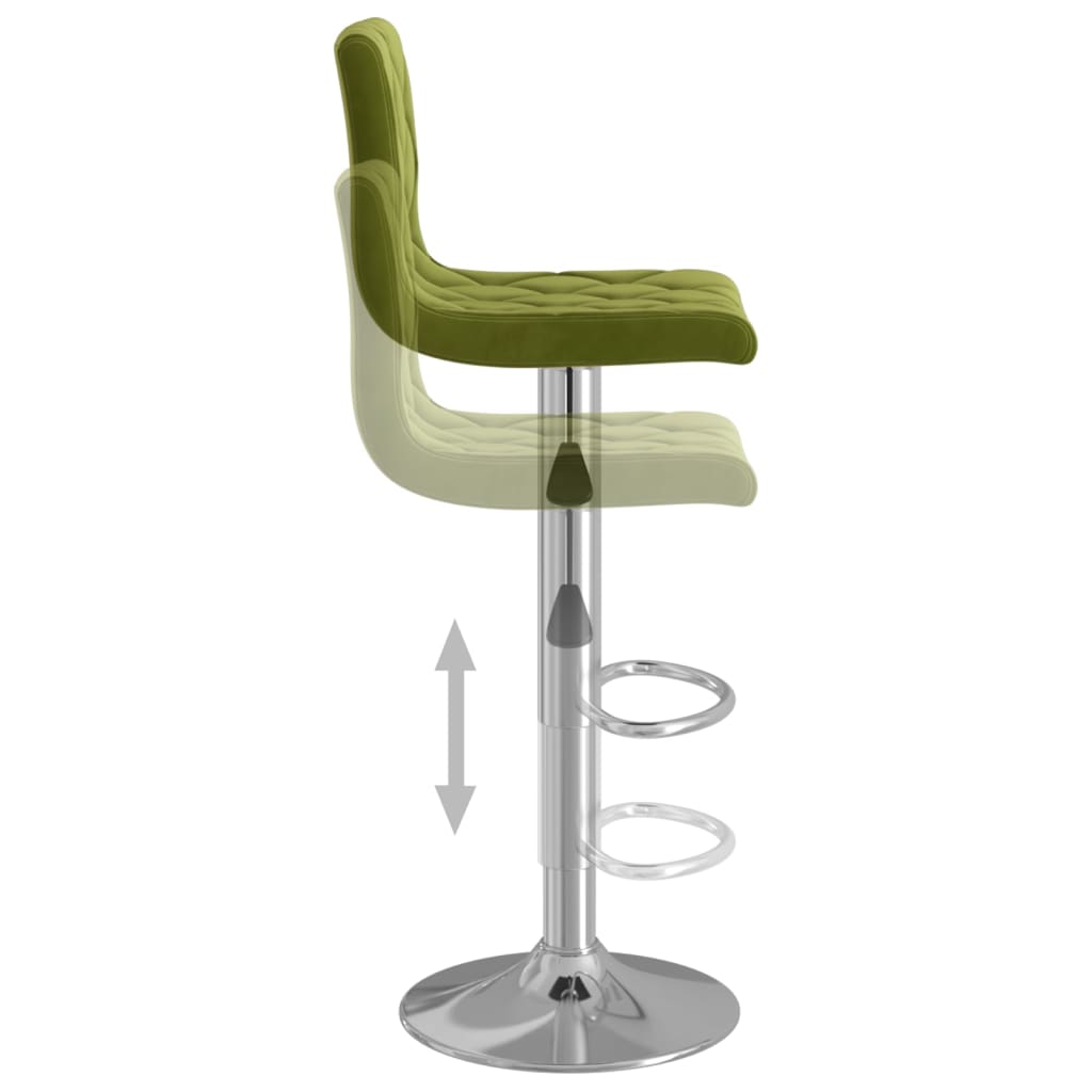 Barkrukken 2 st fluweel lichtgroen is nu te koop bij PeponiXL, paradijselijk wonen!