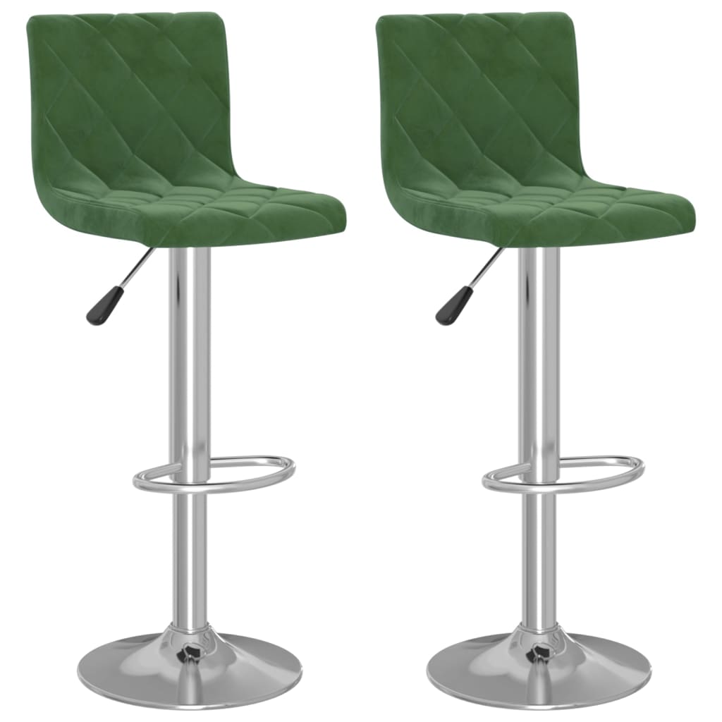 Barkrukken 2 st fluweel donkergroen is nu te koop bij PeponiXL, paradijselijk wonen!