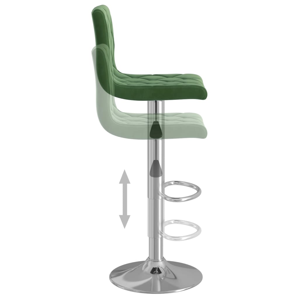 Barkrukken 2 st fluweel donkergroen is nu te koop bij PeponiXL, paradijselijk wonen!