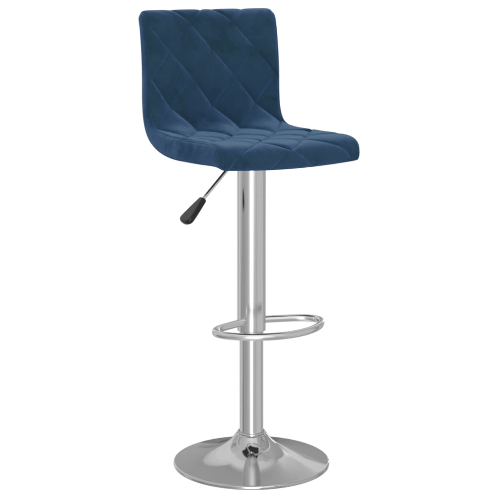 Barkrukken 2 st fluweel blauw is nu te koop bij PeponiXL, paradijselijk wonen!