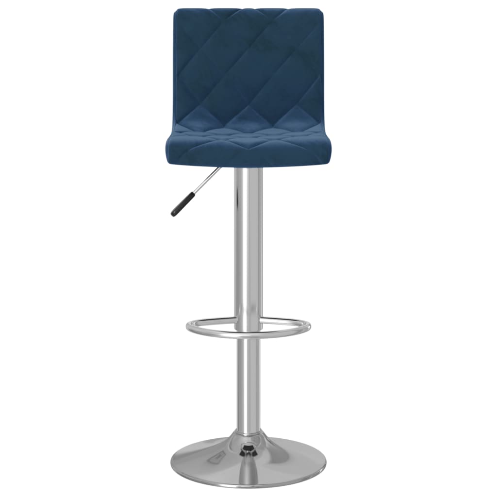 Barkrukken 2 st fluweel blauw is nu te koop bij PeponiXL, paradijselijk wonen!
