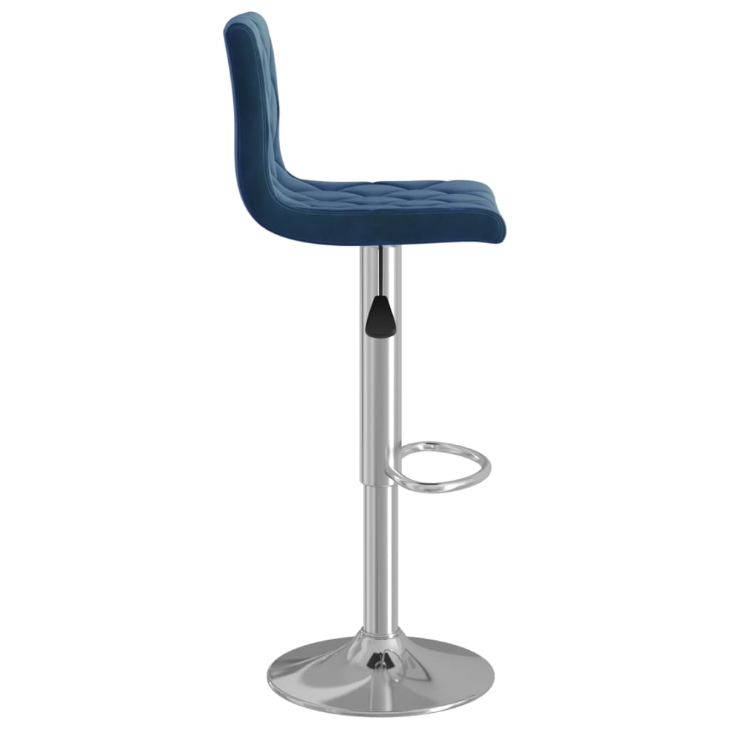 Barkrukken 2 st fluweel blauw is nu te koop bij PeponiXL, paradijselijk wonen!