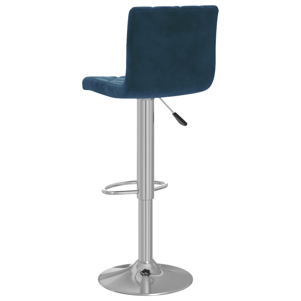 Barkrukken 2 st fluweel blauw is nu te koop bij PeponiXL, paradijselijk wonen!