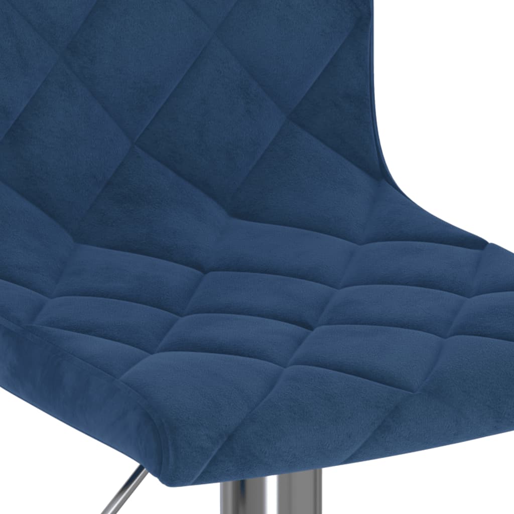 Barkrukken 2 st fluweel blauw is nu te koop bij PeponiXL, paradijselijk wonen!