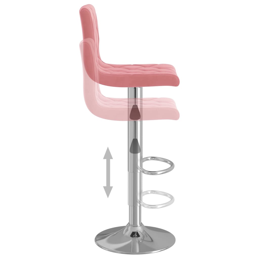 Barkrukken 2 st fluweel roze is nu te koop bij PeponiXL, paradijselijk wonen!