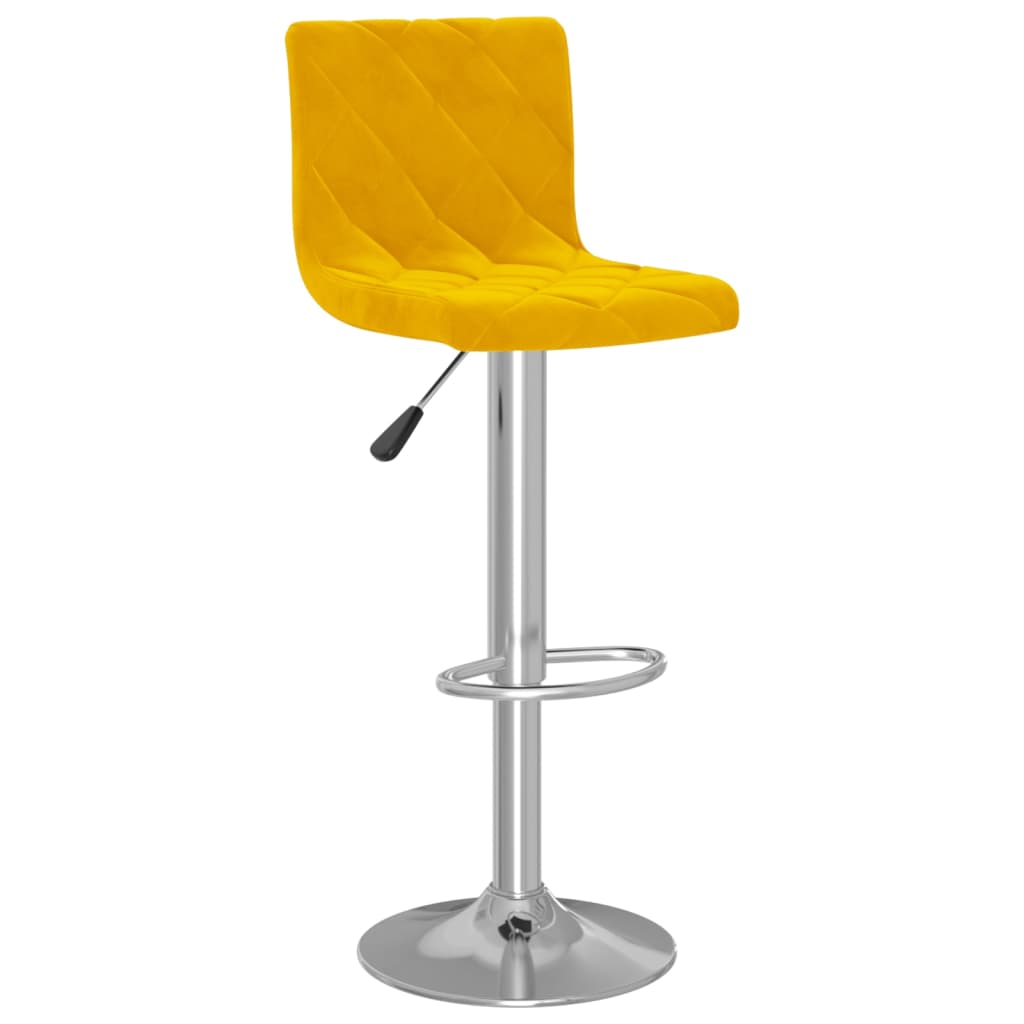 Barkrukken 2 st fluweel mosterdgeel is nu te koop bij PeponiXL, paradijselijk wonen!