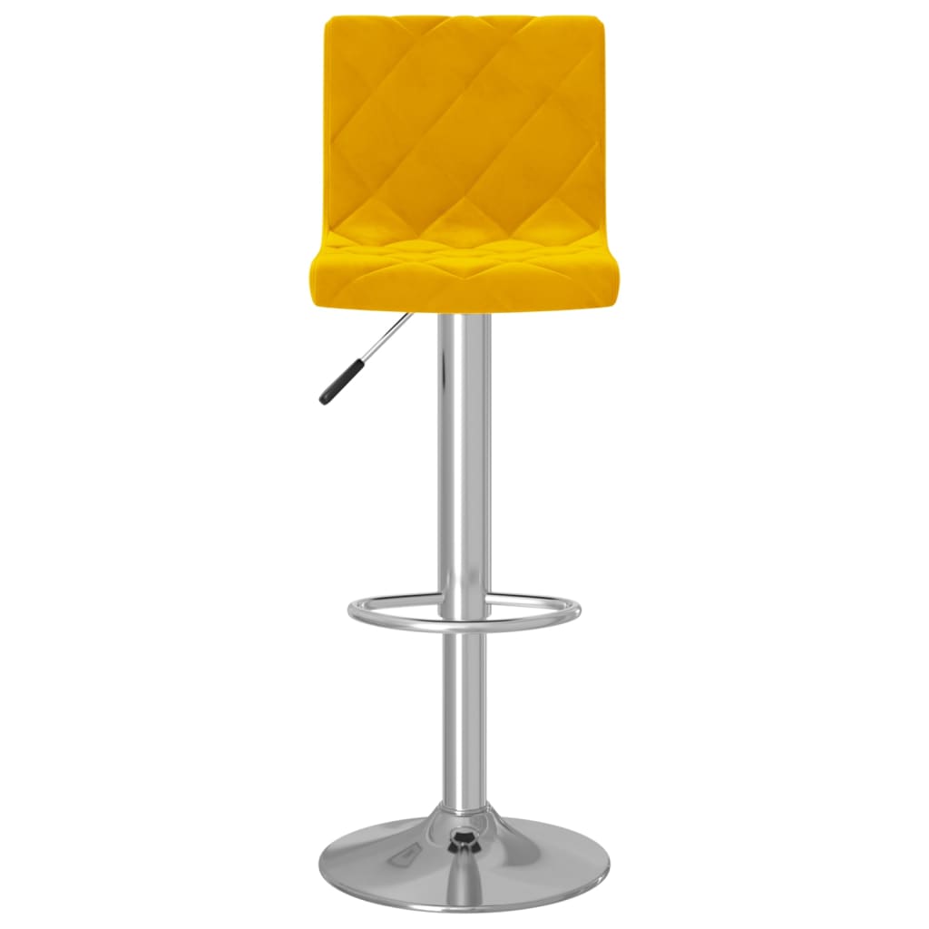 Barkrukken 2 st fluweel mosterdgeel is nu te koop bij PeponiXL, paradijselijk wonen!