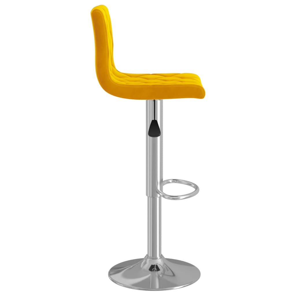 Barkrukken 2 st fluweel mosterdgeel is nu te koop bij PeponiXL, paradijselijk wonen!