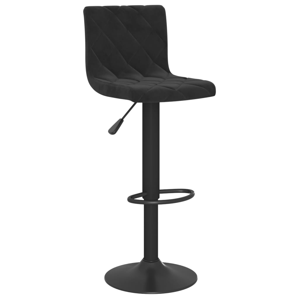 Barkrukken 2 st fluweel zwart is nu te koop bij PeponiXL, paradijselijk wonen!