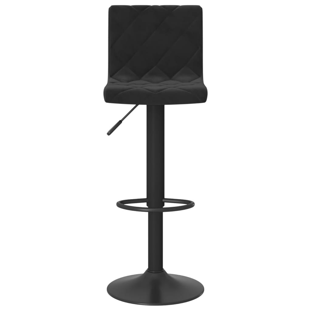 Barkrukken 2 st fluweel zwart is nu te koop bij PeponiXL, paradijselijk wonen!