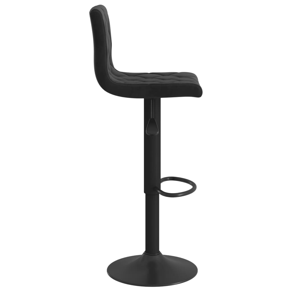 Barkrukken 2 st fluweel zwart is nu te koop bij PeponiXL, paradijselijk wonen!