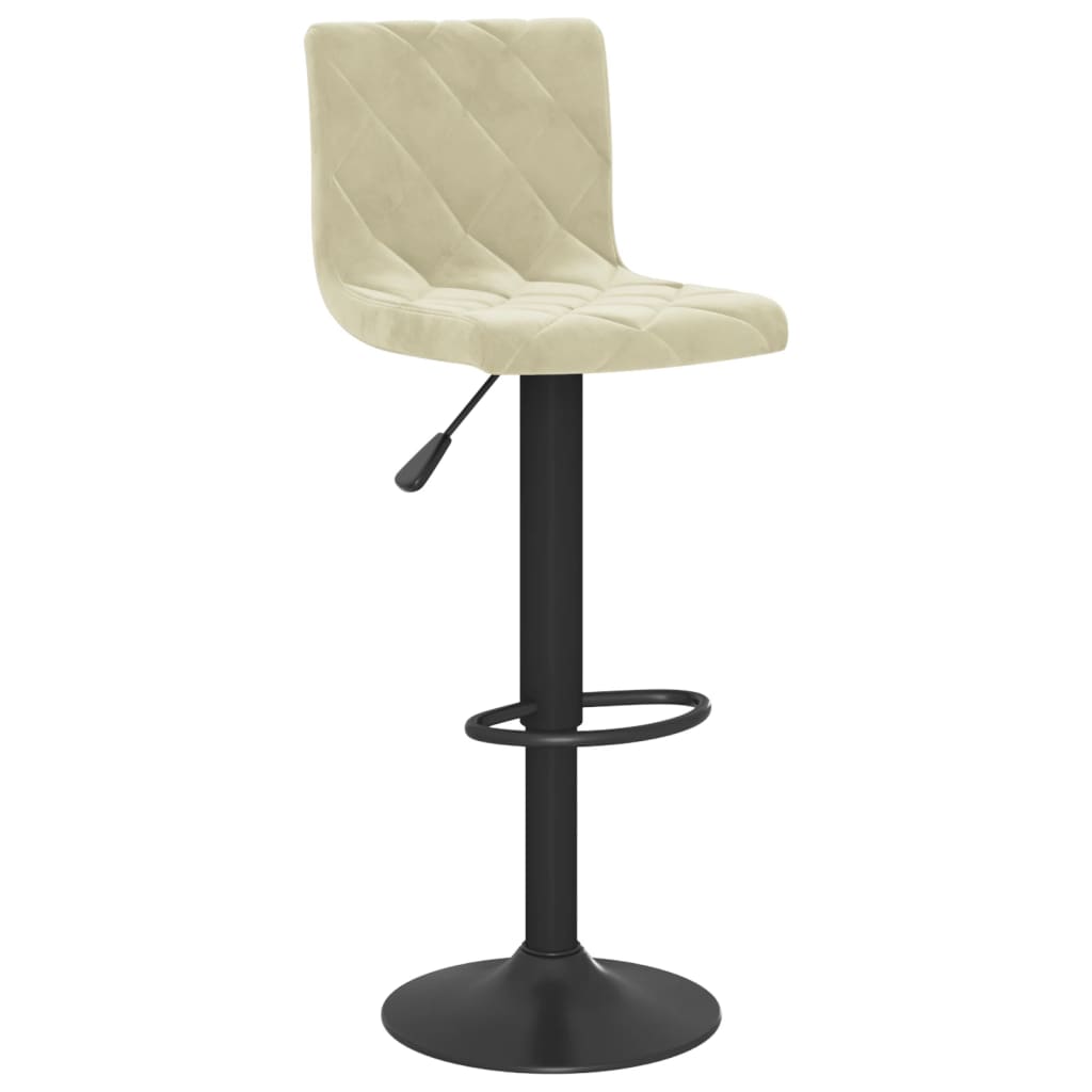 Barkrukken 2 st fluweel crèmekleurig is nu te koop bij PeponiXL, paradijselijk wonen!