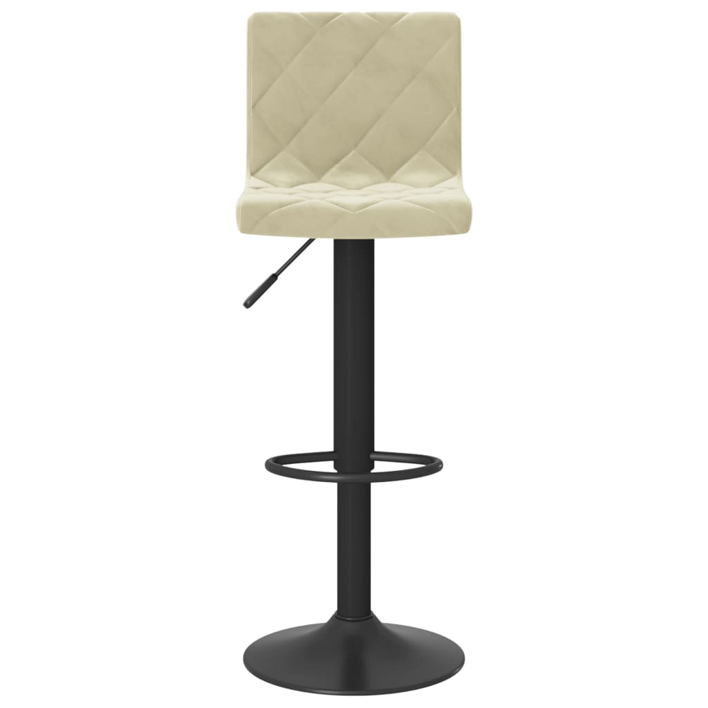 Barkrukken 2 st fluweel crèmekleurig is nu te koop bij PeponiXL, paradijselijk wonen!