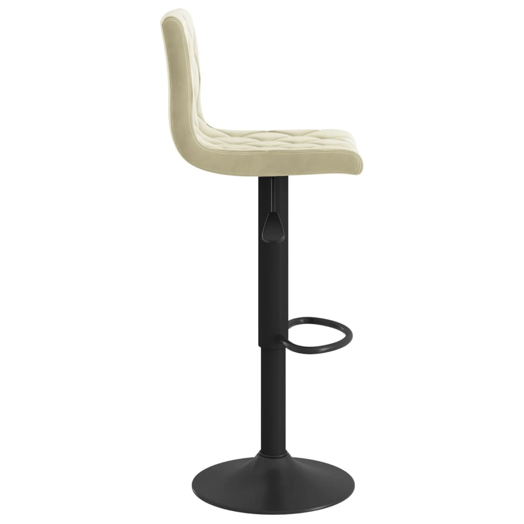 Barkrukken 2 st fluweel crèmekleurig is nu te koop bij PeponiXL, paradijselijk wonen!