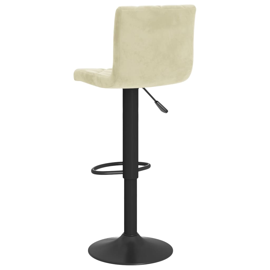 Barkrukken 2 st fluweel crèmekleurig is nu te koop bij PeponiXL, paradijselijk wonen!