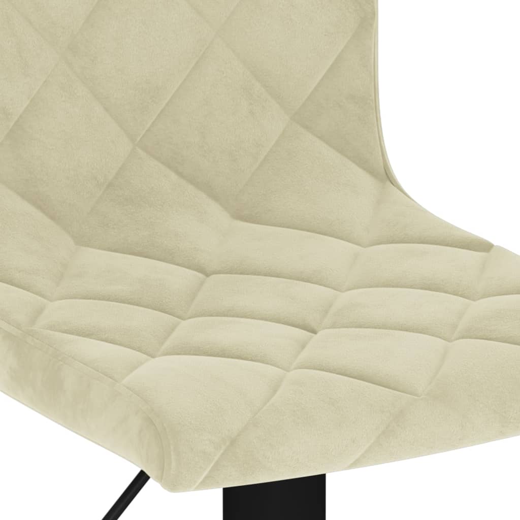 Barkrukken 2 st fluweel crèmekleurig is nu te koop bij PeponiXL, paradijselijk wonen!