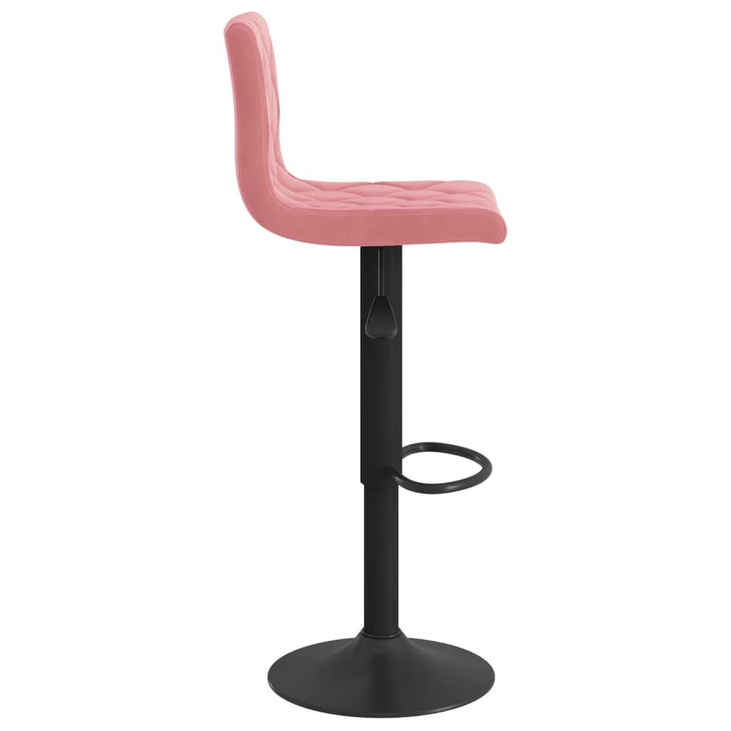 Barkrukken 2 st fluweel roze is nu te koop bij PeponiXL, paradijselijk wonen!