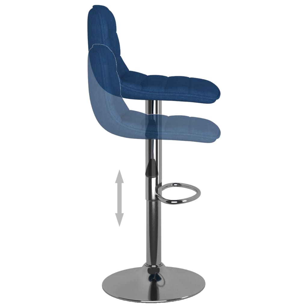 Barkrukken 2 st stof blauw is nu te koop bij PeponiXL, paradijselijk wonen!