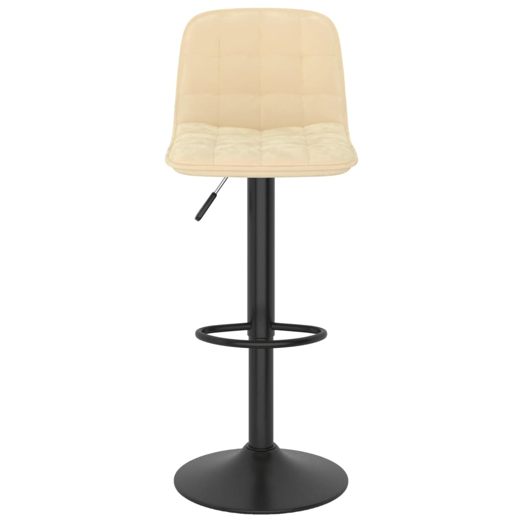 Barkrukken 2 st fluweel crèmekleurig is nu te koop bij PeponiXL, paradijselijk wonen!