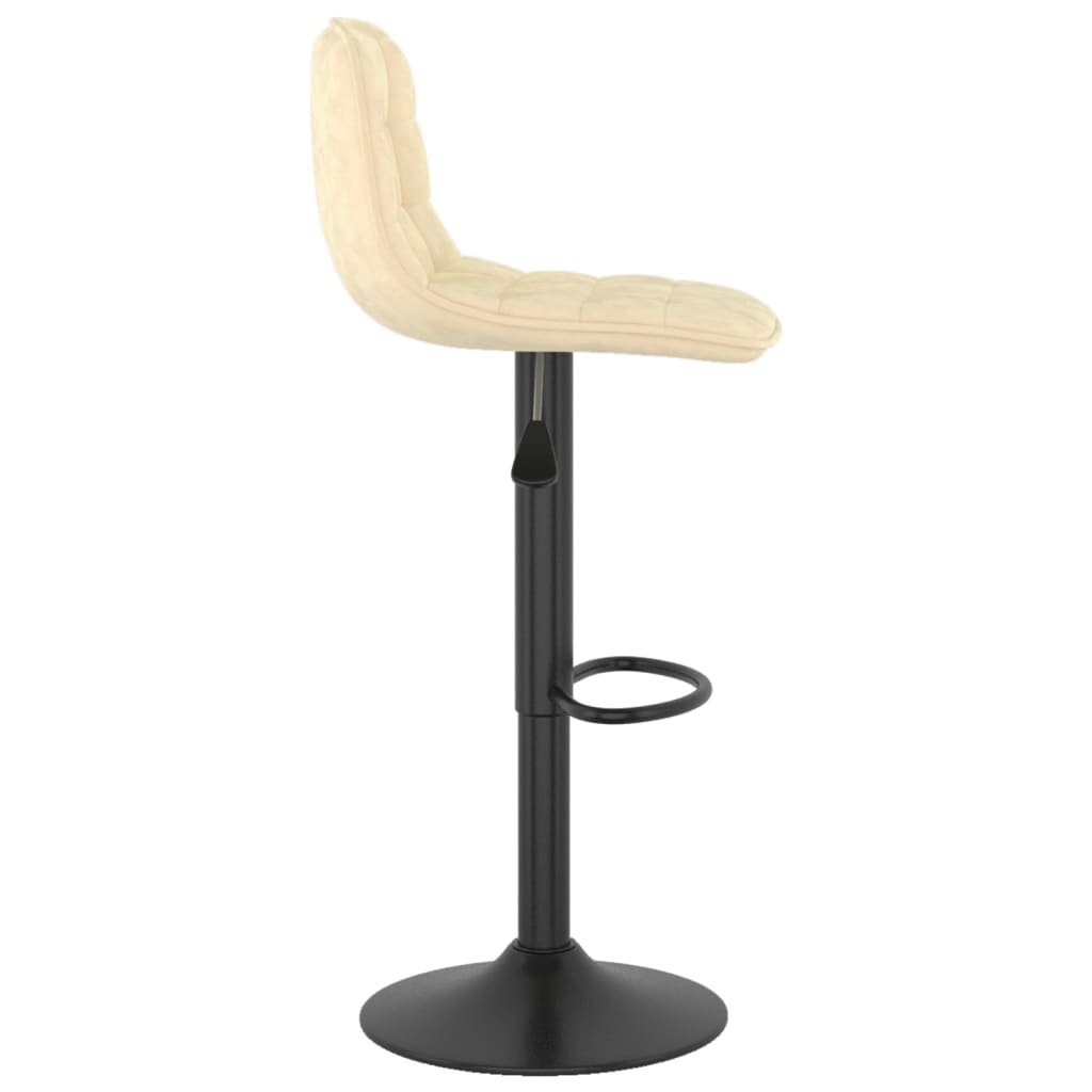 Barkrukken 2 st fluweel crèmekleurig is nu te koop bij PeponiXL, paradijselijk wonen!