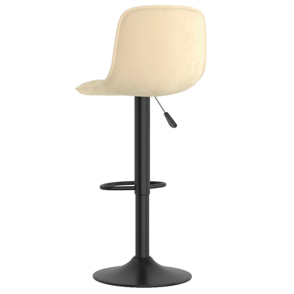 Barkrukken 2 st fluweel crèmekleurig is nu te koop bij PeponiXL, paradijselijk wonen!