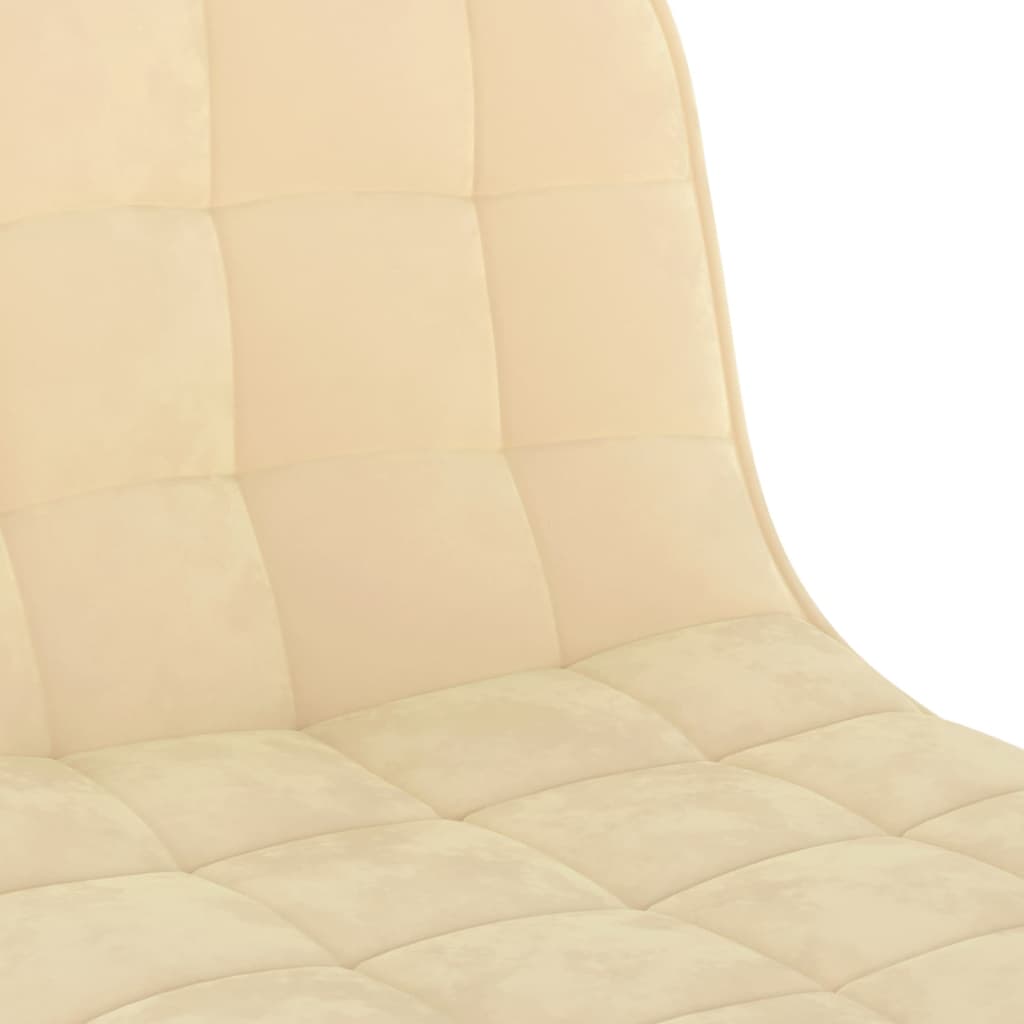 Barkrukken 2 st fluweel crèmekleurig is nu te koop bij PeponiXL, paradijselijk wonen!