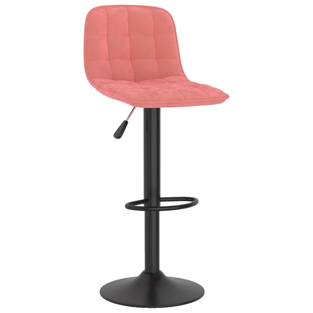 Barkrukken 2 st fluweel roze is nu te koop bij PeponiXL, paradijselijk wonen!