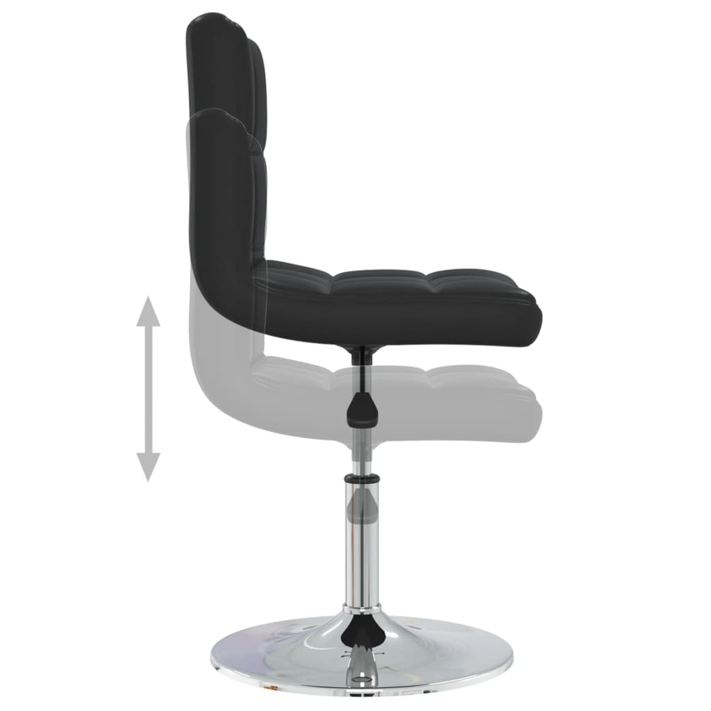 Eetkamerstoelen 2 st kunstleer zwart is nu te koop bij PeponiXL, paradijselijk wonen!