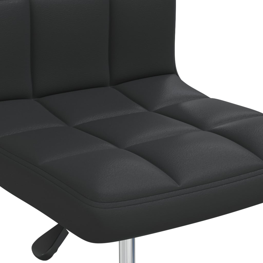 Eetkamerstoelen 2 st kunstleer zwart is nu te koop bij PeponiXL, paradijselijk wonen!