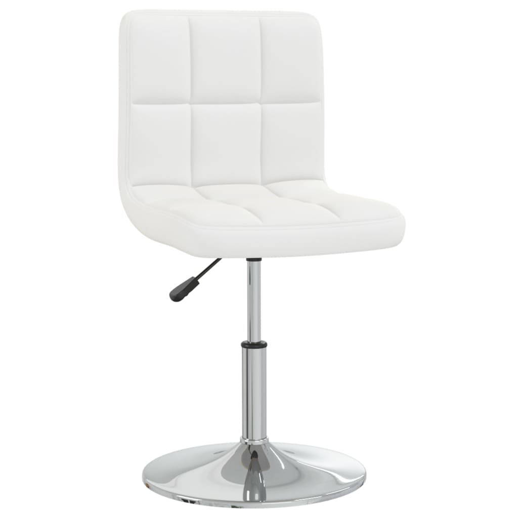 Eetkamerstoelen 4 st kunstleer wit is nu te koop bij PeponiXL, paradijselijk wonen!