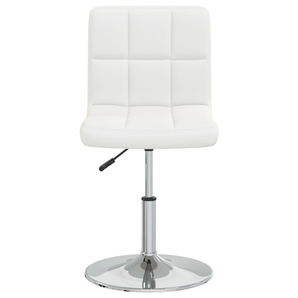 Eetkamerstoelen 4 st kunstleer wit is nu te koop bij PeponiXL, paradijselijk wonen!