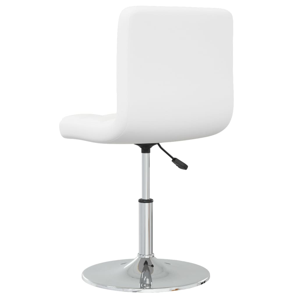 Eetkamerstoelen 4 st kunstleer wit is nu te koop bij PeponiXL, paradijselijk wonen!